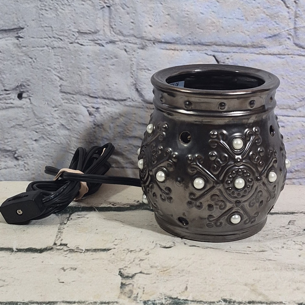 Scentsy Margot Pearl Bronze Metallic Full-Size‎ Wax Warmer Retired Lamp Only